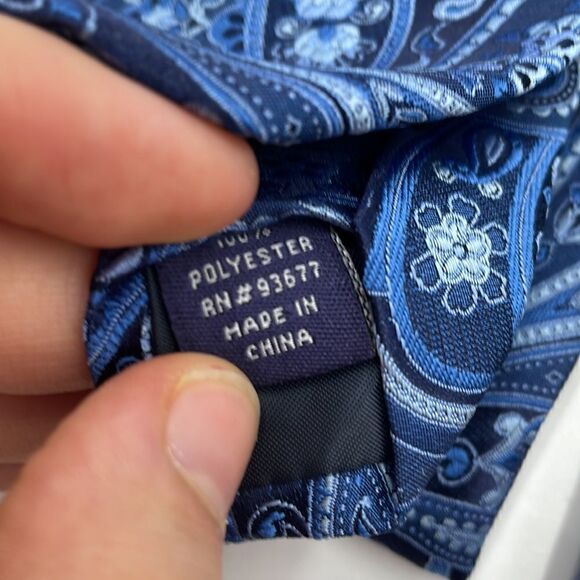 Bundle of two blue stafford neckties - Picture 3 of 6